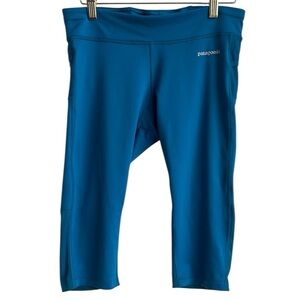 Patagonia Women's Teal Capri Cropped Leggings Medium